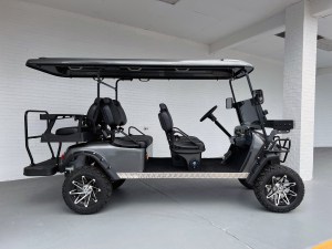 Renegade Elite Black Six Passenger Limo Golf Cart 03